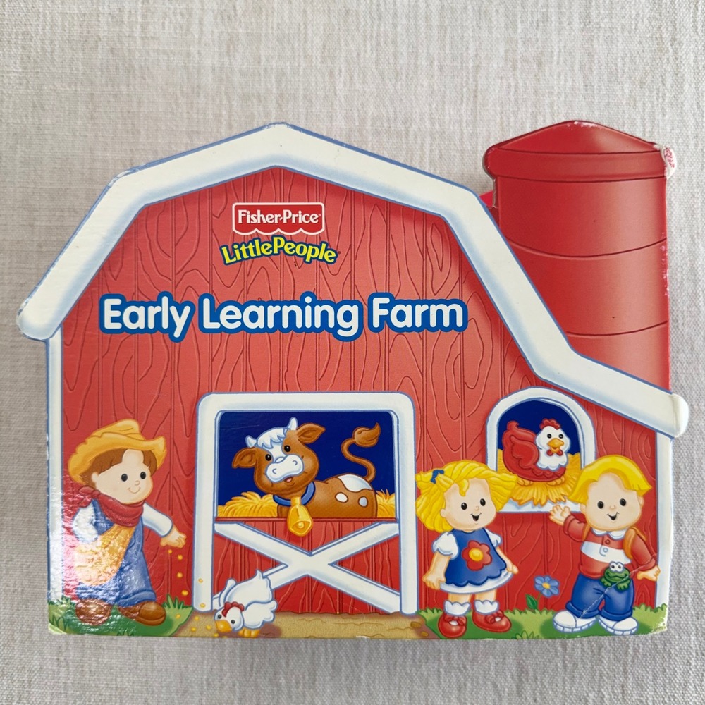 Fisher-Price‎ Little People Board Books Set of 8 Farm Animals Colors Counting